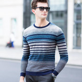 2017 Brand New Sweaters Men Fashion Style Autumn Winter 100% wool striped Quality Pullover Men O-neck Casual Men Sweater M-3XL 2017 Brand New Sweaters Men Fashion Style Autumn Winter 100% wool striped Quality Pullover Men O-neck Casual Men Sweater M-3XL