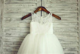 2017 Brand New Flower Girl Dresses White/Ivory Real Party Pageant Communion Dress Little Girls Kids/Children Dress for Wedding