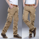 2017 Brand Mens Military Cargo Pants Multi-pockets Baggy Men Pants Casual Trousers Overalls Army Pants Cargo Pants high quality