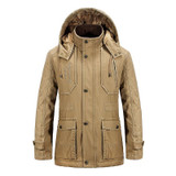 2017 Brand Men Winter Fleece Warm Jacket Men Hooded Coat Men Down Cotton Padded Clothes Jackets Male Duck Down Hooded Coats Man