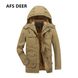 2017 Brand Men Winter Fleece Jacket Men Warm Hooded Coat Men Down Cotton Padded Clothes Jackets Male Duck Down Hooded Coats