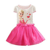 2017 Brand Kids Baby Girls Princess Dress Elsa's and Anna's girl dresses princess elsa anna patterns dress Girls party dress