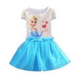 2017 Brand Kids Baby Girls Princess Dress Elsa's and Anna's girl dresses princess elsa anna patterns dress Girls party dress