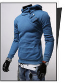2017 Brand Fashion Mens Hoodies Long Sleeve Pullover Hoodies Men 'S Solid Color Hip Hop Men Hoodies Slim Sweatshirt S-XXL
