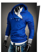 2017 Brand Fashion Mens Hoodies Long Sleeve Pullover Hoodies Men 'S Solid Color Hip Hop Men Hoodies Slim Sweatshirt S-XXL