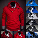 2017 Brand Fashion Mens Hoodies Long Sleeve Pullover Hoodies Men 'S Solid Color Hip Hop Men Hoodies Slim Sweatshirt S-XXL