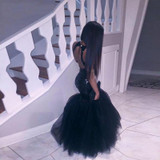 Sparkly Black Girls Mermaid African Prom Dresses Long 2017 Halter Neck Sequins Tulle Sexy Formal Dress Cheap Party Pageant Gown Sparkly Black Girls Mermaid African Prom Dresses Long 2017 Halter Neck Sequins Tulle Sexy Formal Dress Cheap Party Pageant Gown