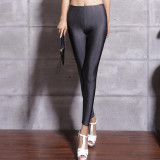 spandex leggings plus size black white women leggings colors shiny lycra neon spandex leggings high waist stretch skinny shiny