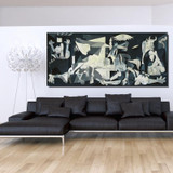 Spain France Picasso Guernica 1937 Germany Figure Painting Abstract drawing Spray Oil Painting Frameless Home decor Canvas