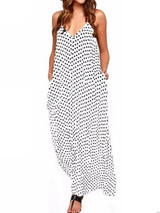 Spaghetti Strap  Printed Maxi Dress