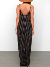 Spaghetti Strap  Printed Maxi Dress