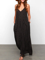 Spaghetti Strap  Printed Maxi Dress