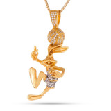 Space Jam x KING ICE – .925 Sterling Silver Bugs Bunny Necklace