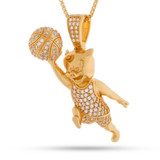 Space Jam x KING ICE - .925 Sterling Silver Porky Pig Necklace