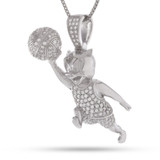 Space Jam x KING ICE - .925 Sterling Silver Porky Pig Necklace