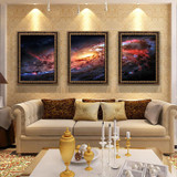 Space and Universe  Canvas Print Space Landscape Paintings Wall Art Decor Universe Galaxy Stars 3 Piece Picture Print on Canvas