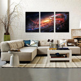 Space and Universe  Canvas Print Space Landscape Paintings Wall Art Decor Universe Galaxy Stars 3 Piece Picture Print on Canvas