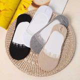SP&amp;CITY Cotton Breathable Invisible Socks Women High Heels Boat Socks Slippers Female Soft Summer Lace Low Short Socks Ped