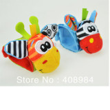 sozzy Baby Rattle Toys Garden Bug Wrist Rattle and Foot Socks