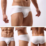 Soutong Sexy Men Underwear Modal Briefs Solid Male Underpants U Penis Pouch Mens Underwear Briefs
