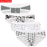 Soutong Male Underwea 4Pcs/lot Men Briefs Underwear Modal Soft Men Sexy Underwear Calzoncillos hombre Underwear Briefs Men sjy01