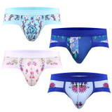 Soutong 4 Pcs/lot Briefs Men Underwear Briefs Printed Sexy Comfortable Modal Soft Briefs Men Underwear Cuecas Underpants Men