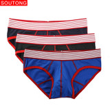 Soutong 2017 3Pcs/lot Brand Underwear Men Sexy Cotton Underwear Men Briefs Underwear Soft Underpants Men Calzoncillos Hombre