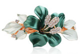South Korea Horsetail Headwear Flower Crystal Hair Clip Luxury Austria Rhinestone Hairpins Girl Fashion Barrettes Hair Accessory