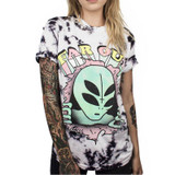 SOSHIRL Harajuku Punk Summer T Shirt Cool Hip Hop Women's T Shirt Loose Galaxy Letter Skull/Cute Alien Print Top Tee Dropship