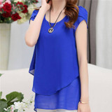 Soperwillton 2017 New Summer Women Blouse Loose Shirt O-Neck Chiffon Blouse Female Short Sleeve Blouse Plus Size 5XL Shirts D378 Soperwillton 2017 New Summer Women Blouse Loose Shirt O-Neck Chiffon Blouse Female Short Sleeve Blouse Plus Size 5XL Shirts D378