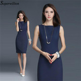 Soperwillton 2017 Elegant Office Dress Summer Dresses Women O-neck Wear to Work Sheath Bodycon Dress Work Dresses #BD728 Soperwillton 2017 Elegant Office Dress Summer Dresses Women O-neck Wear to Work Sheath Bodycon Dress Work Dresses #BD728