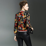 Soperwillton 2017 New Autumn Basic Jackets Spring Jacket Floral Bomber Jacket Women Casual Outwear Female Jacket Coat #BJ0702