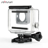 SOONSUN GoPro Hero 4 Underwater Waterproof Housing Case Replacement for Go Pro Hero 4 and Hero 3+ plus