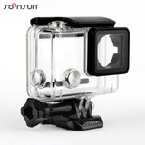 SOONSUN GoPro Hero 4 Underwater Waterproof Housing Case Replacement for Go Pro Hero 4 and Hero 3+ plus