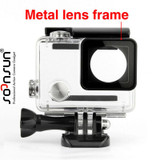 SOONSUN GoPro Hero 4 Underwater Waterproof Housing Case Replacement for Go Pro Hero 4 and Hero 3+ plus