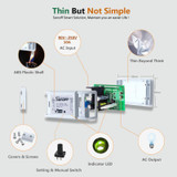 Sonoff Smart Home Remote Control Wireless Switch Universal Module Timer ABS WIFI switch Via IOS Android for DIY