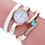 2016 Popular Ladies Rivet Punk Chain Belt Bracelet Watch Hot Retro Crystal Rhinestone Watch Quartz Women Watches ,Free shipping