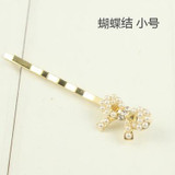 2016 Pearls Crystal Hair Clip Barrettes Hair Accessories Fashion Girls Women Bowknot Heart Crown Flower Cute Headwear Hair Clips