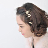 2016 Pearls Crystal Hair Clip Barrettes Hair Accessories Fashion Girls Women Bowknot Heart Crown Flower Cute Headwear Hair Clips