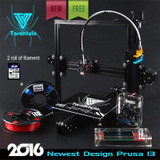 2016 Newest TEVO Tarantula I3 Aluminium Extrusion 3D Printer kit printer 3d printing 2 Rolls Filament 8GB SD card LCD As Gift