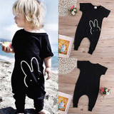 2016 Newborn Infant Baby Boy Girl Quote Short Sleeve Bunny Romper Toddler Jumpsuit Playsuit Clothes 3M-4Y 2016 Newborn Infant Baby Boy Girl Quote Short Sleeve Bunny Romper Toddler Jumpsuit Playsuit Clothes 3M-4Y