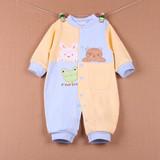 2016 newborn baby boy winter clothes100% Cotton Long Sleeve Baby Rompers Soft Infant Baby girl Clothing Set Jumpsuits