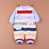 2016 newborn baby boy winter clothes100% Cotton Long Sleeve Baby Rompers Soft Infant Baby girl Clothing Set Jumpsuits