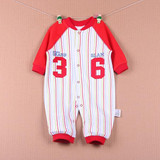 2016 newborn baby boy winter clothes100% Cotton Long Sleeve Baby Rompers Soft Infant Baby girl Clothing Set Jumpsuits