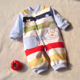 2016 newborn baby boy winter clothes100% Cotton Long Sleeve Baby Rompers Soft Infant Baby girl Clothing Set Jumpsuits