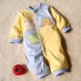 2016 newborn baby boy winter clothes100% Cotton Long Sleeve Baby Rompers Soft Infant Baby girl Clothing Set Jumpsuits