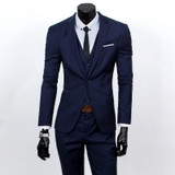 2016 New(Jacket+Vest+Pants)Men Slim Fit Suits Mens multicolor Wedding Suits With Pants Business Mens Formal Wear