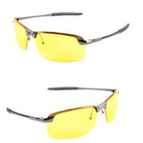 2016 New Yellow Lense Night Vision Driving Glasses Men Polarized Driving Sunglasses Polaroid Goggles Reduce Glare