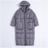 2016 New Women's Large Size Cocoon Quilt Down Jacket Down Coat  Bread X-long Hooded Plus Size Jacket