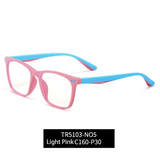 TR90 Children Anti-Blu-ray Glasses for Boys and Girls Simple Box Computer Mirror